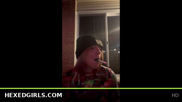Dolled-Up Emo Sissy Slut Indulges in Smoking Fetish Pleasure
