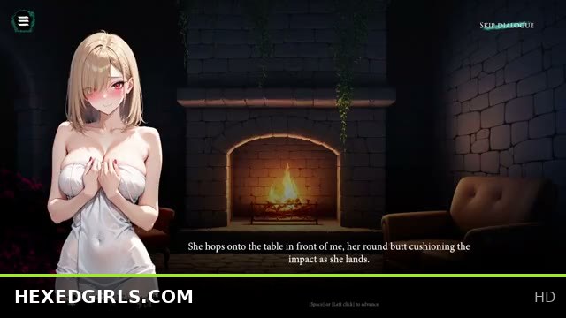 Blonde Witch in Wedding Dress Gets Wild in Lich X Coven 4 Hentai Clicker Game