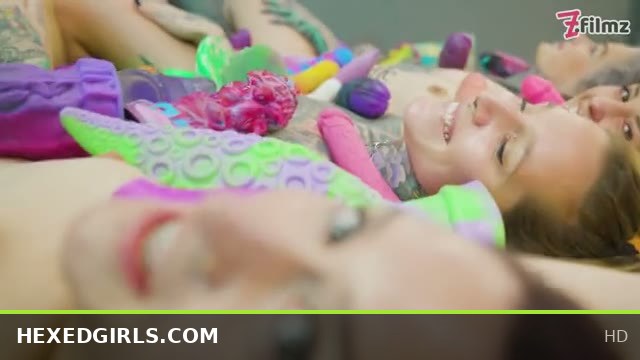 Goth Gals Gangbang: ATM Anal Sex Toy Fiesta