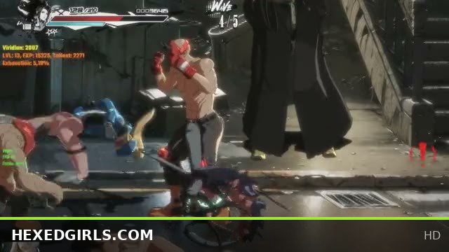 Naked Goth Punk Girl Takes on Giant Muscular Cop in Intense Encounter