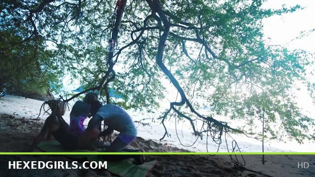 Three Tattooed Alt Teens Entangled in One Wild Rope Fantasy Session